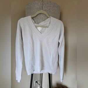 Cyrus Preppy Stretch Knit V-Neck Sweater